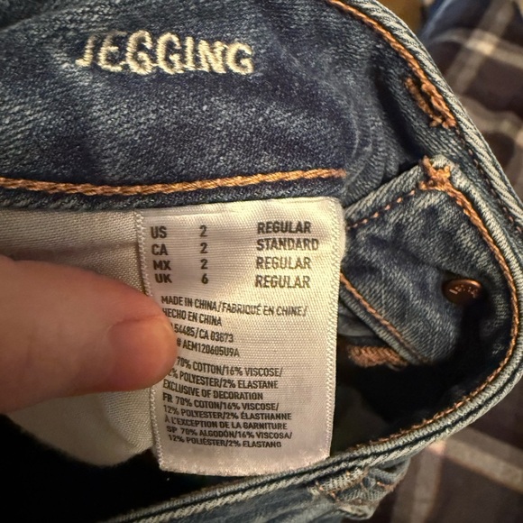 American Eagle Light/medium Skinny Size 2 Regular - Picture 6 of 7